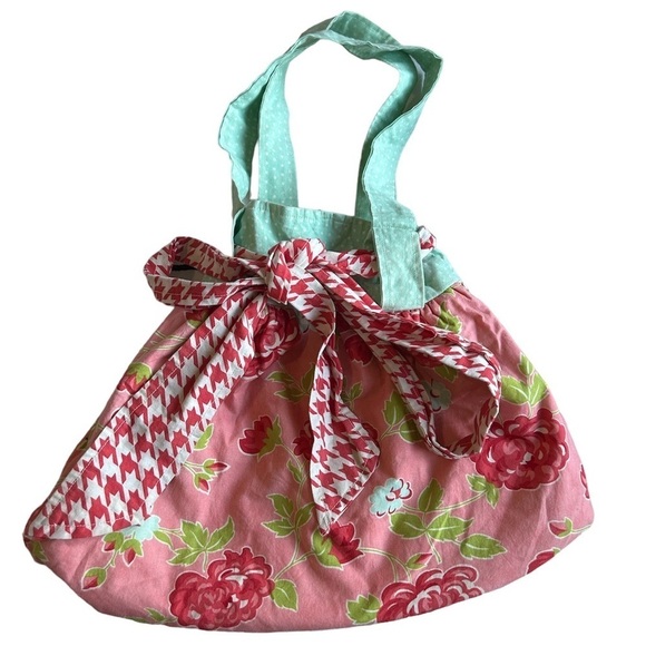 Vintage Handmade Rose Floral Tie Adjustable Sling Bag - Picture 1 of 4